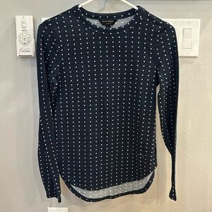 Banana Republic navy l/s tee with white stars